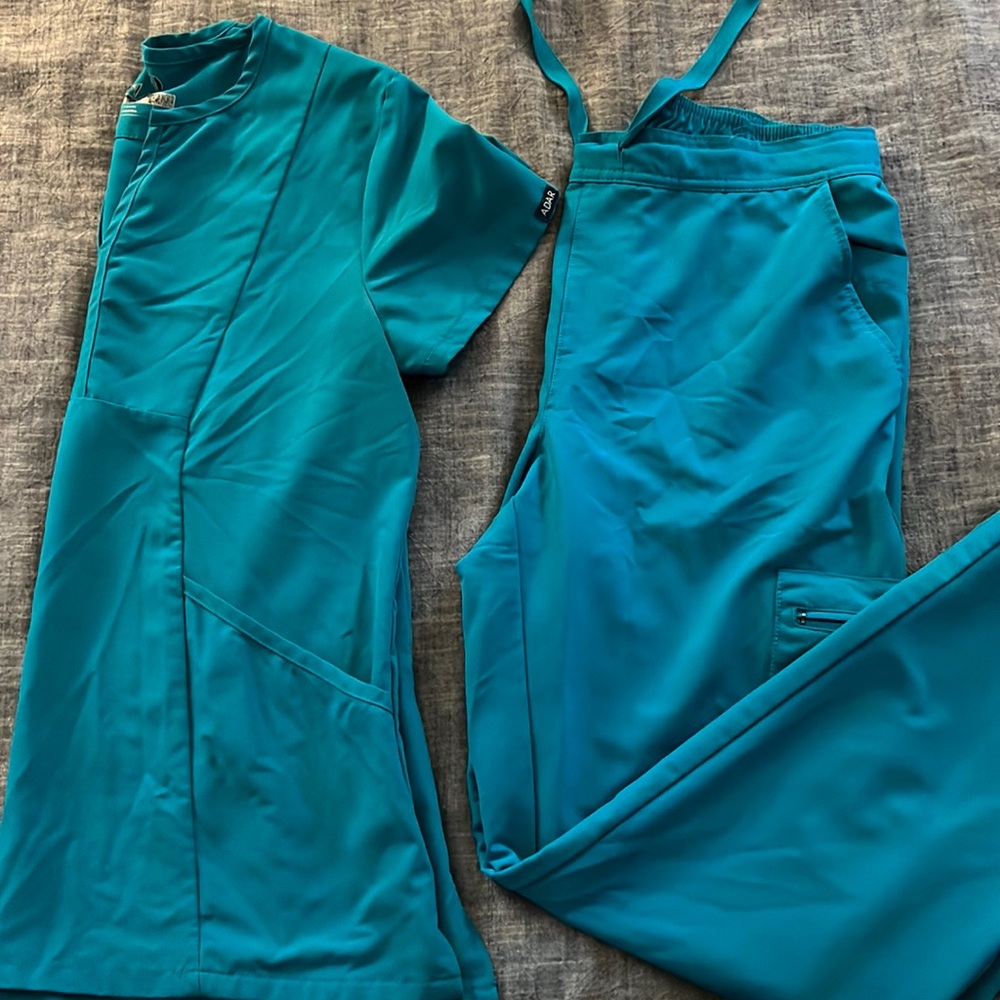 Adar teal scrubs